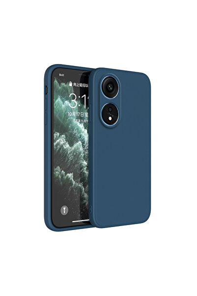 Choice غطاء حماية ناعم مقاوم للصدمات لهاتف Honor 70 أزرق داكن فاخر من السيليكون السائل المربع لهاتف Nova 9 SE Honor 50