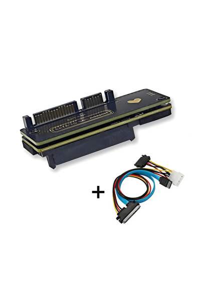 Choice كابل محول SATA 3.0 إلى بطاقة تمديد SAS SSD محول SATA 22PIN إلى SAS 29P...