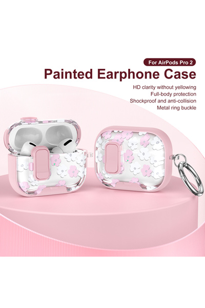 Choice حافظة سماعة أذن لاسلكية بلوتوث من الكريستال الشفاف لأجهزة AirPods 4 XFDZ0062452 لأجهزة AirPods 4 Pro 2 3