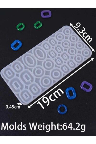 Choice round Geometric Earring Pendant Silicone Mold For Epoxy Resin DIY Earr...