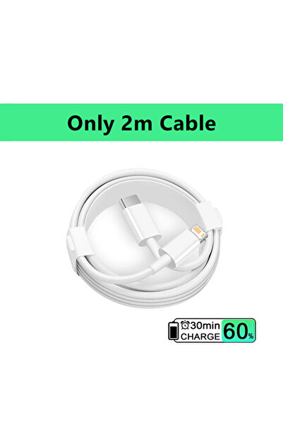 Choice كابل شحن سريع 35 واط PD من الولايات المتحدة بطول 2 متر فقط لهاتف iPhon...