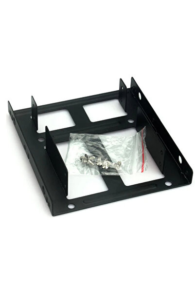 Choice حامل القرص الصلب الأسود مقاس 2.5 إلى 3.5 بوصة، حامل تثبيت SSD مزدوج لس...