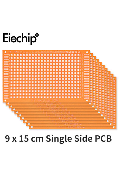 Choice 5pcs 9x15cm Universal PCB Board Yellow Single Sided PCB Printed Circui...