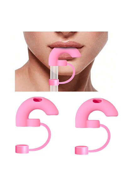 Choice pink 2 pcs 1/2pcs Anti-Wrinkle Straw Topper 10mm Compatible with Stanl...