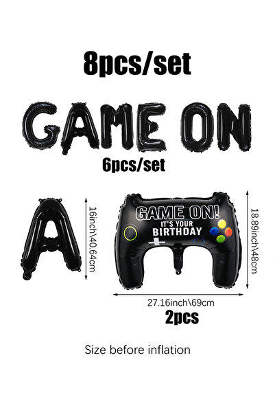 Choice بالونات أخرى لتزيين حفلات الألعاب (8 قطع أو قطعتين)، بالونات على شكل و...