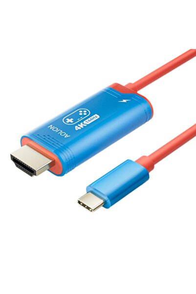 Choice كابل عرض 4K144HZ أزرق لمضيف Switch 2 كابل عرض عالمي كابل فيديو 4K/144HZ لـ