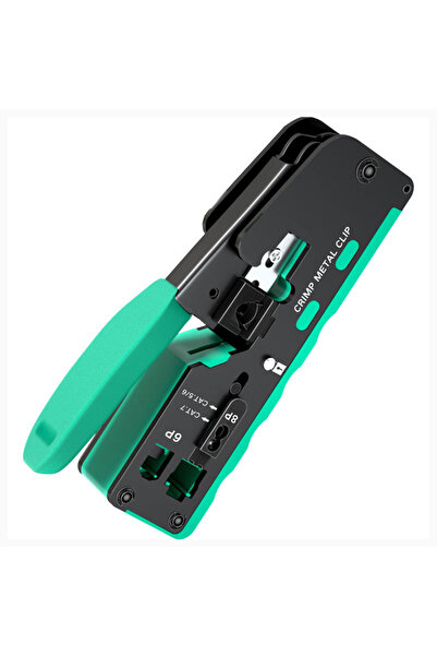 choice2 أداة ضغط ZoeRax RJ45 Pass Through باللون الأخضر CAT5/5e CAT6 CAT6a CA...