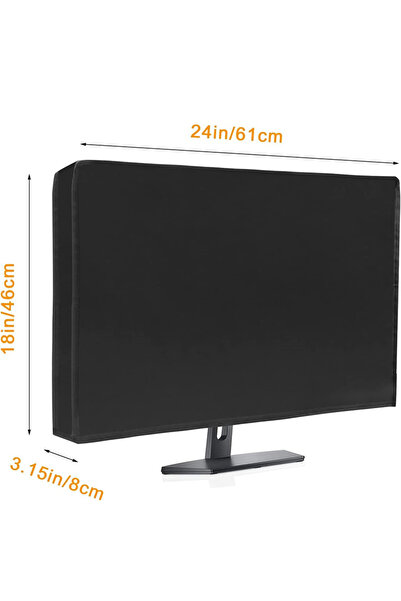 Choice غطاء غبار لشاشة الكمبيوتر المكتبي مقاس 61 × 46 × 8 سم مصنوع من قماش أك...