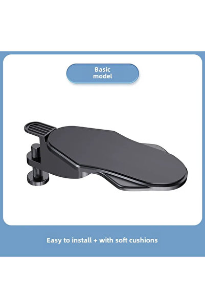 Choice Black Basic Computer Desk Arm Rest Pad Foldable Ergonomic Wrist Rest Support for Keyboard Armrest Ex