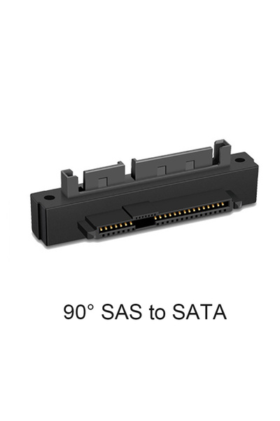 Choice 90 Degrees Professional SFF-8482 SAS To SATA Converter 180 Degree 90 Right Angle Adapter Converter S
