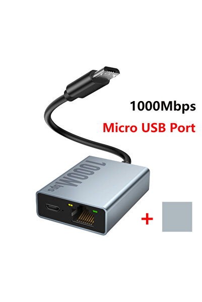 Choice1 محول إيثرنت كهربائي Micro USB بسرعة 1000 ميجابت في الثانية لجهاز Chro...