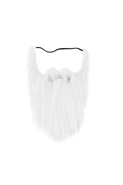 Choice white DIY Fancy Dress Fake Beard Long Fluff Beards Cosplay Costume Pro...