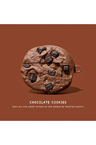 Choice حافظة سماعات AirPods 4 بتصميم كوكيز وشوكولاتة ثلاثية الأبعاد وخبز لسماعات AirPods 1 2 3 4 Pro بتصميم كرتوني لطيف