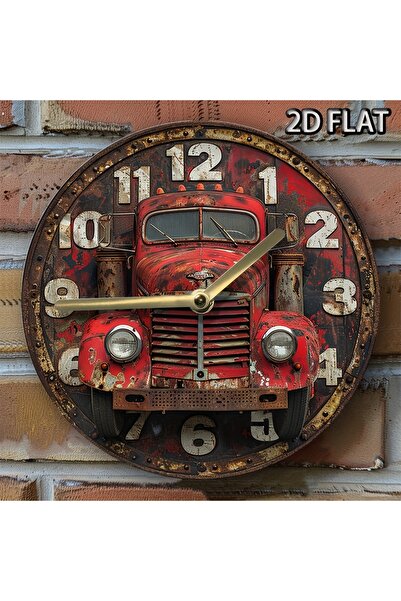 HELLOYOUNG ساعة حائط كوتيدج كور TYA4172 مقاس 20×20 سم، عمل فني من الحديد - لو...