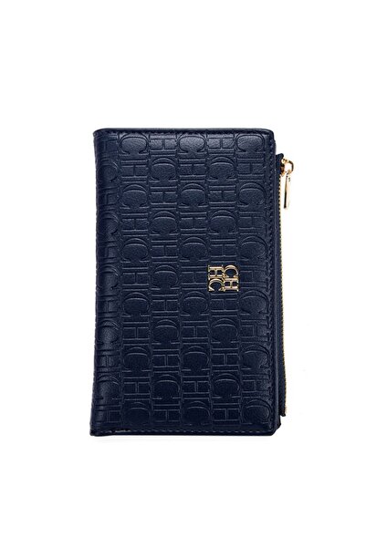 Ch CHCH Vintage Luxury Women's Long Wallet with Zipper and Multiple Card Compartments