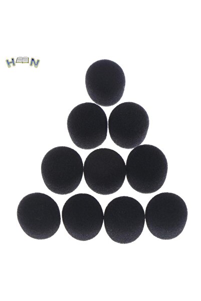 Choice غطاء ميكروفون رغوي بديل لسماعة الرأس باللون الأسود، 10 قطع، غطاء ميكروفون لسماعة رأس الهاتف، واقي من الرياح