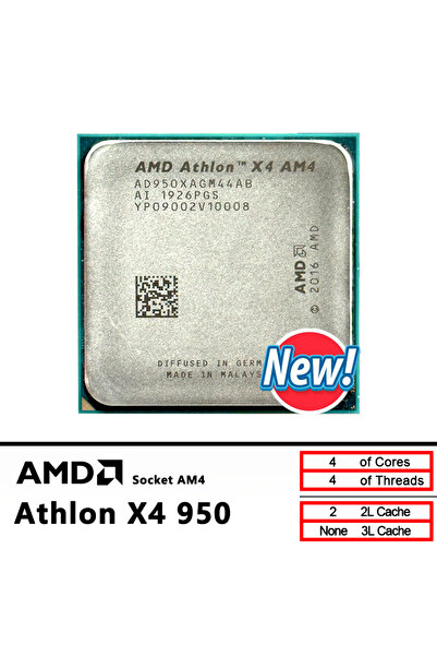 Amd Athlon X4 950 NEW 3.5 GHz Quad-Core Quad-Thread L2=2M 65W AD950XAGM44AB Socket AM4 new but no...