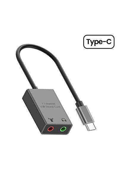 Choice Type C External USB Sound Card USB/Type C to 3.5mm Jack Audio Cable Adapter Microphone Speaker Headp