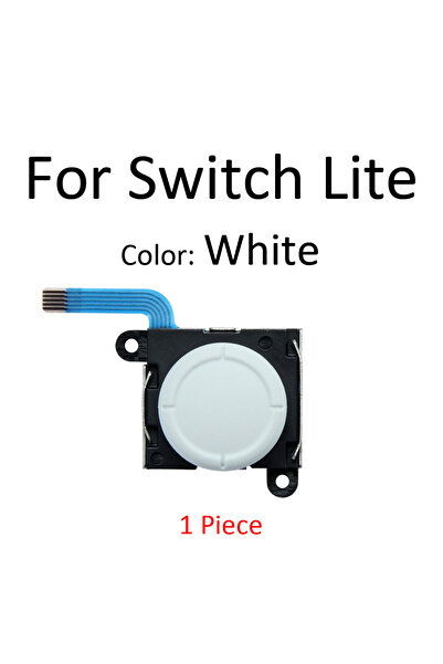 Choice White-1 pc for Nintendo Switch NS Lite Joycon 3D Analog Sensor Joystic...