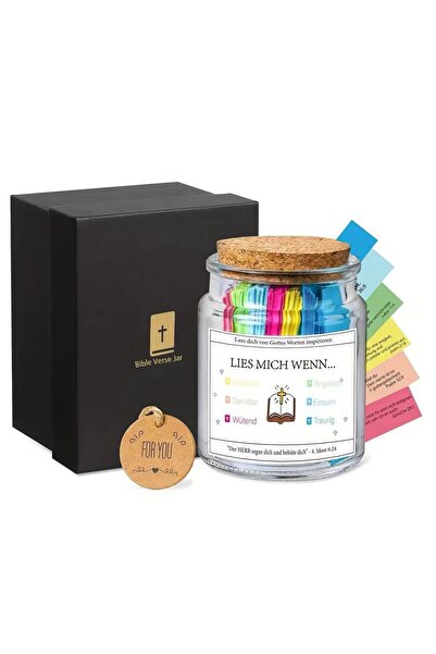 Choice German Version Box Bible Verses in Glass Jar Bible Verse Jar Spanish E...