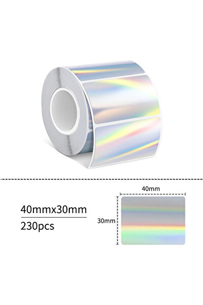 Choice1 4030-LS فضي 40-50 مم طابعة ملصقات حرارية ليزرية ملصق ورق حراري ذاتي ا...