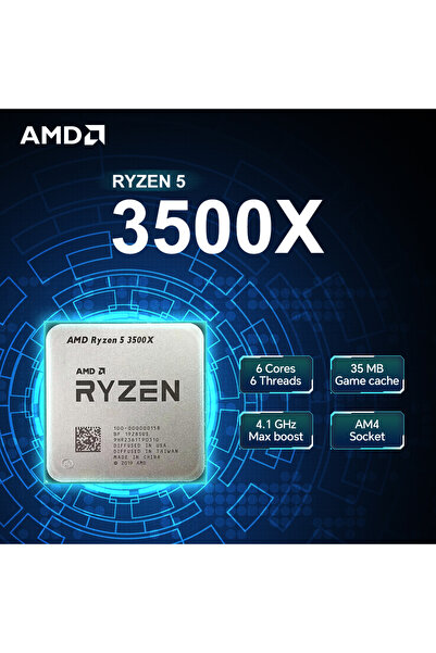Amd Ryzen 5 3500X New 6-Core 6-Tread DDR4 Socket AM4 CPU Processor R5 3500x 3000 Series 4.1GHz TD...