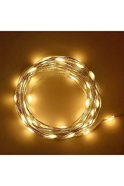 Choice سلسلة أضواء LED بيضاء دافئة بطول 20 مترًا عبر USB، سلك نحاسي فضي، أضوا...