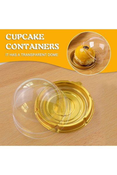 Choice Gold 50pcs 50pcs Disposible Round Egg Yolk Crisp Moon Cake Box Square ...