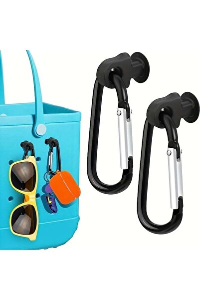 Choice1 حامل مفاتيح أسود من قطعتين لحقيبة بوج، مجموعة خطافات إكسسوارات لحقيبة...