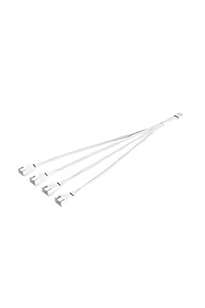 Choice كابل موزع مروحة ARGB أبيض - موزع مزامنة اللوحة الأم من 1 إلى 4 منافذ 5...