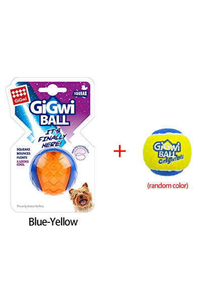 Choice كرة تنس زرقاء صفراء S-5cm، قطعتان، ألعاب صرير للكلاب الأليفة، كرة تنس ...