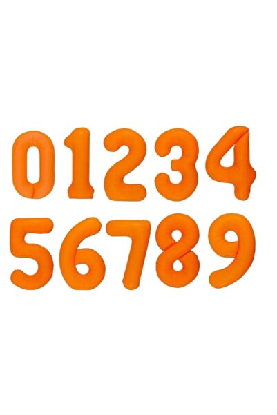 Choice 1 بالونات نيون برتقالية فلورية رقمية مقاس 40 بوصة مع بالون من رقائق ال...