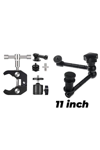 Choice مجموعة من 6 ذراع سحرية مفصلية مقاس 7 بوصة أو 11 بوصة + مشبك فائق لتركي...