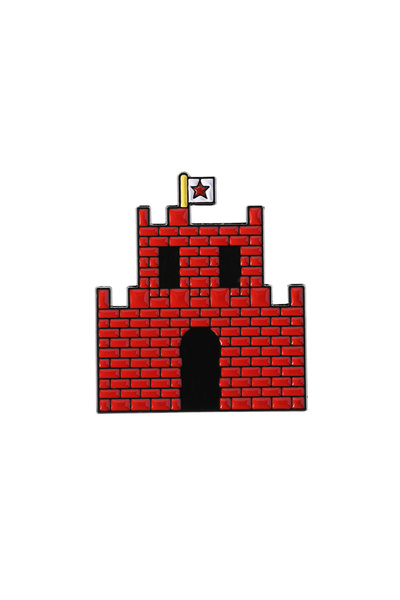 Choice QHXZ3567 Classic Games Inspiration Enamel Pins Red Pixel House Lapel B...