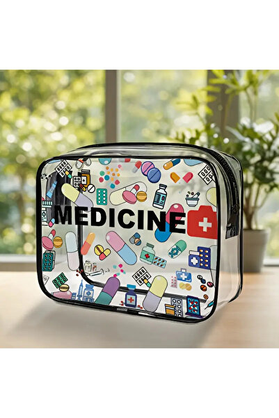 Choice حقيبة مستحضرات تجميل واحدة كبيرة من مادة البولي فينيل كلوريد الشفافة ل...