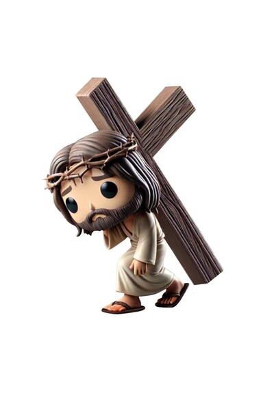 Choice حجم واحد د عيد الفصح دمية جديدة لطيفة تمثال يسوع ديكور يدوي الصنع ديكو...