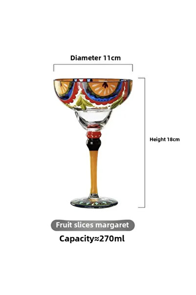 Choice1 About 270ml Style 02 Handmade Colorful Margarita & Champagne Cktail G...