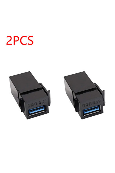 Choice قطعتان من موصلات كيستون USB 3.0 سوداء اللون، لتوصيل الأجهزة المزودة بم...