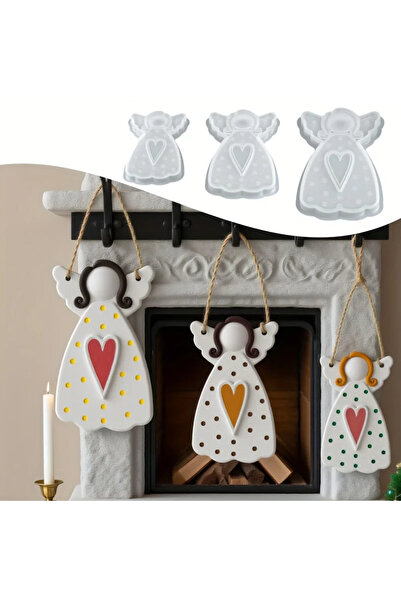 Choice 3 قطع قالب سيليكون على شكل قلادة ملاك، قالب سيليكون من الراتينج، مقاس كبير ومتوسط وصغير 3، قالب ملاك...