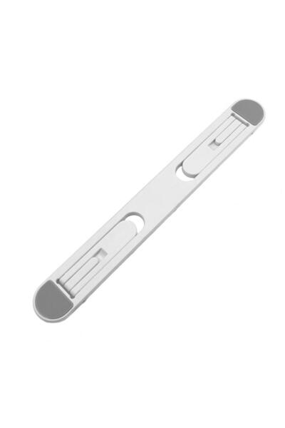 Choice حامل كمبيوتر محمول أبيض قابل للتعديل وحامل لوحي قوي يتحمل الأحمال ومضاد للانزلاق وتصميم قابل للطي عالمي N