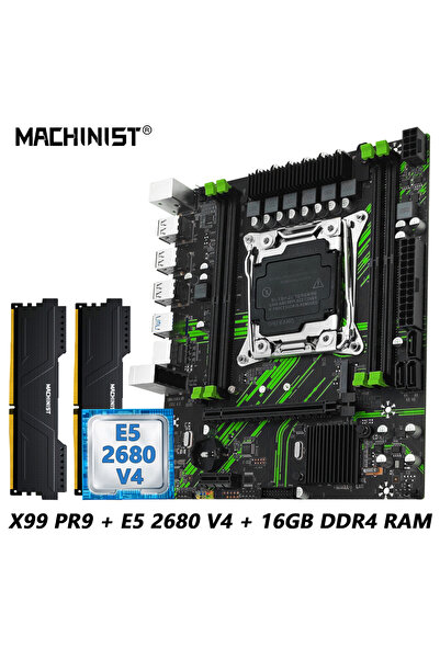 choice2 Motherboard+CPU MACHINIST X99 PR9 Motherboard Kit set A 2011-3 Intel Xeon E5 2680 V4 CPU And DDR4 16