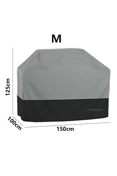 Choice14 غطاء شواية باربيكيو رمادي مقاس 100×125×150 سم، مقاوم للغبار ومقاوم ل...