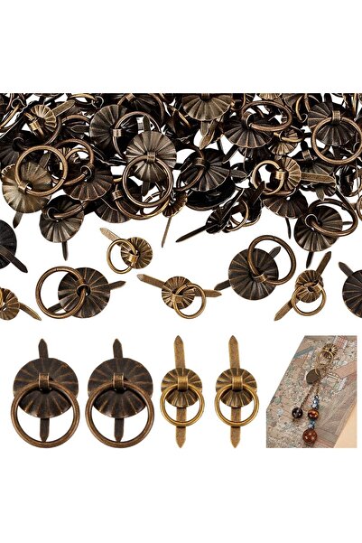 Choice AECH04-12952 80 قطعة من مشابك براد المعدنية ذات التصميمين مع حلقات سحب...