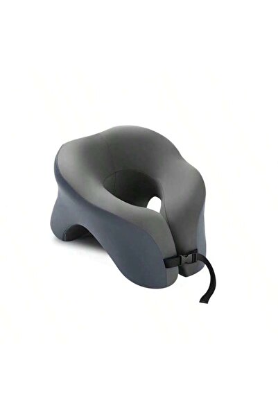 Choice وسادة متعددة الوظائف على شكل حرف U، رمادية داكنة، قطعة واحدة، وسادة قي...