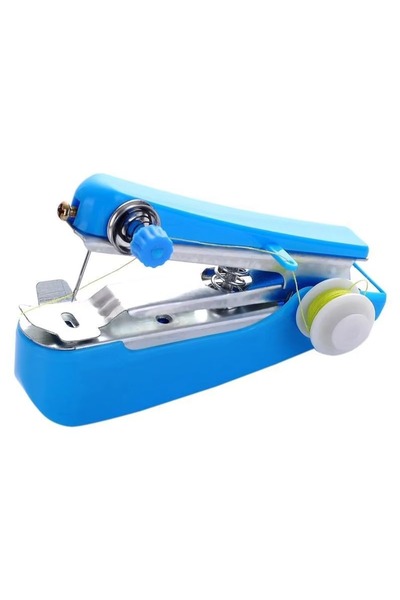 Choice MNFRJ BLUE 1PC Mini Sewing Machine Home Handheld Portable Manual Sewin...