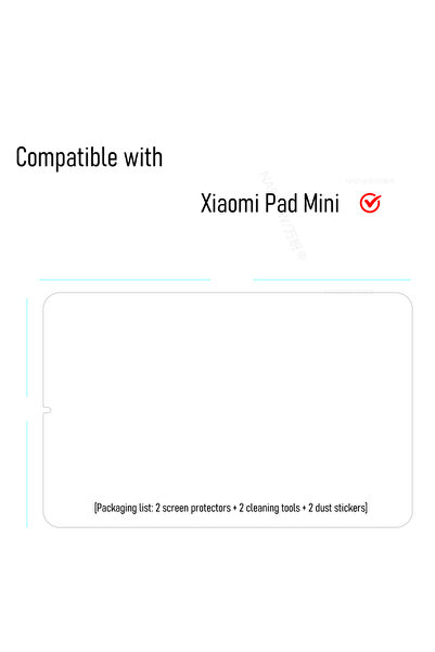 Choice 2P- واقي شاشة زجاجي مقوى عالي الدقة من 2P لجهاز شاومي باد ميني 8.8 بوصة مقاوم للخدش