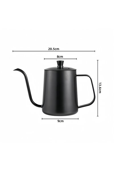 Choice وعاء قهوة ساخن مصنوع من الفولاذ المقاوم للصدأ بسعة 600 مل مع غطاء وغلا...