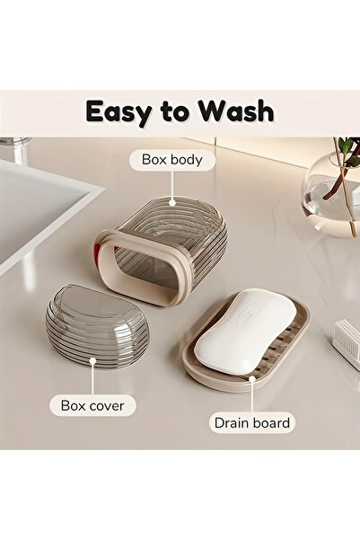 Choice طبق صابون، حامل صابون محمول، حافظة فرشاة أسنان، بلاستيك متين، أساسيات ...