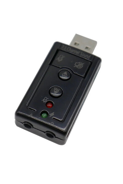 Choice black VIRTUAL 7.1 External USB Sound Card USB to Jack 3.5mm Headphone Audio Adapter Micphone Sound C