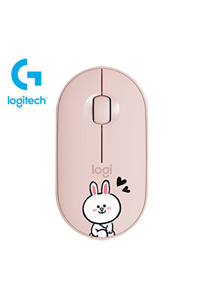 logitech LJ-M350-Cony Rabbit PEBBLE M350 Wireless Mouse Bluetooth Lightweight Ultra-thin Mouse for L